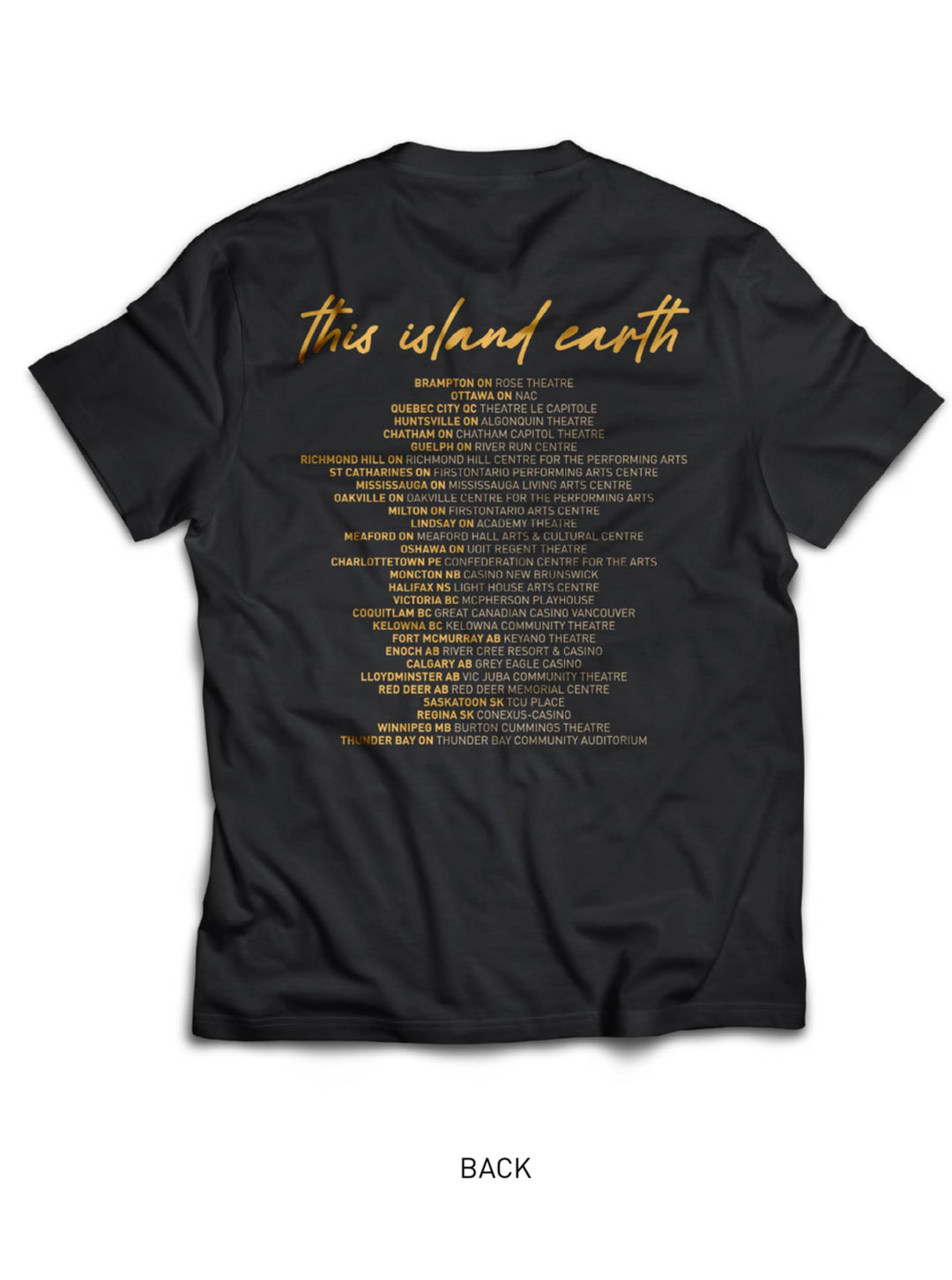 This Island Earth - Tour T-Shirt